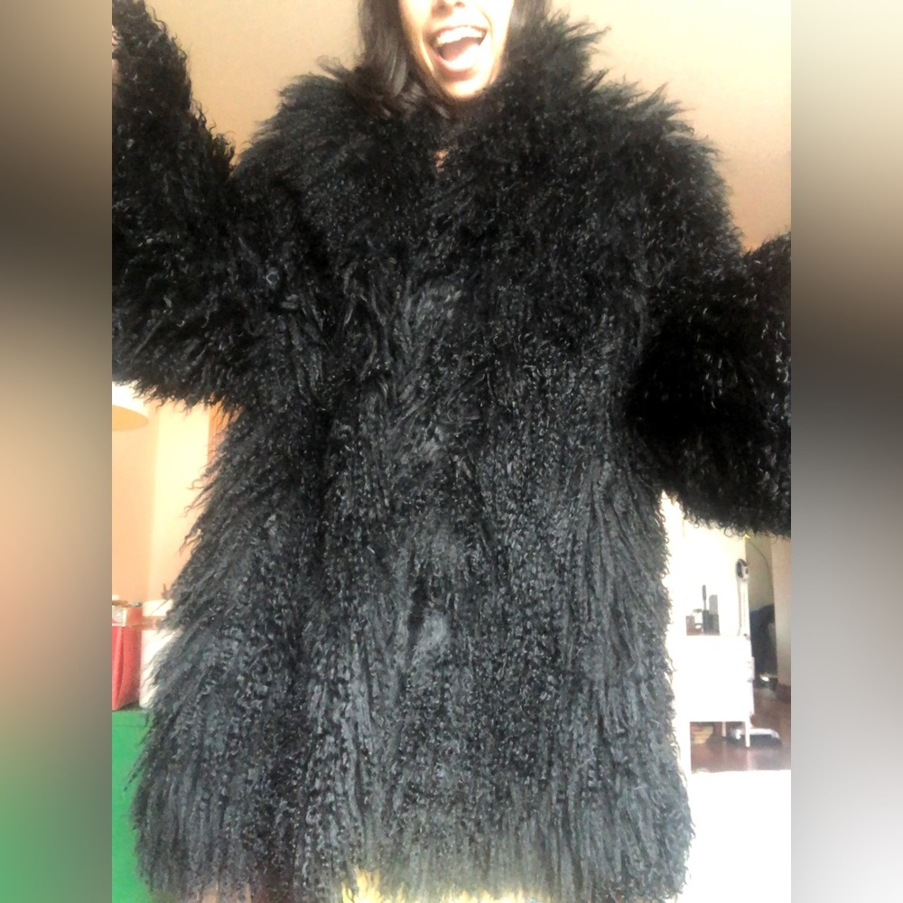 Mongolian Lamb Fur Coat